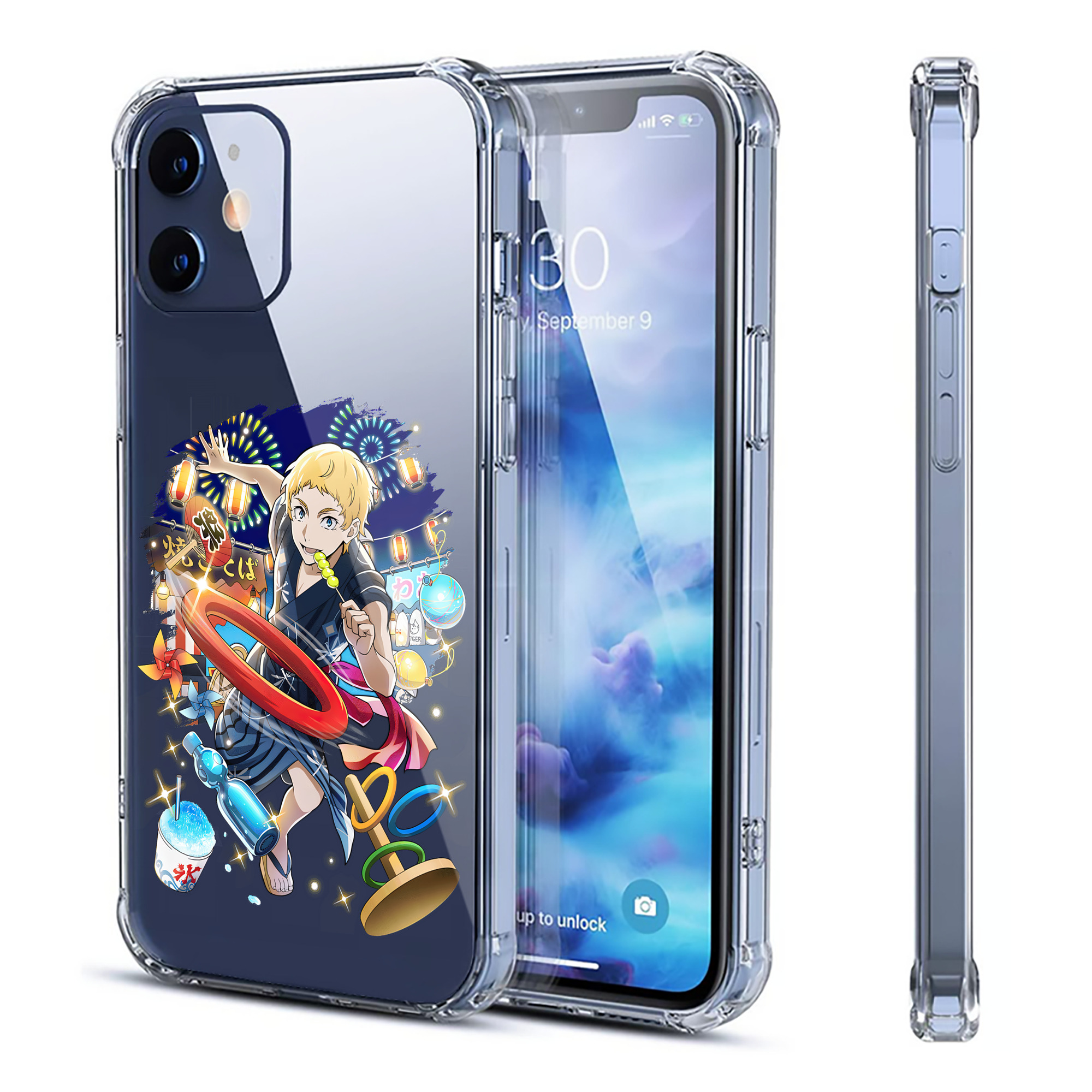 （画像用） 文豪ストレイドッグス Bungo Stray Dogs 【iPhone 12シリーズ対応】透明スマホケース（クリアソフトケース）